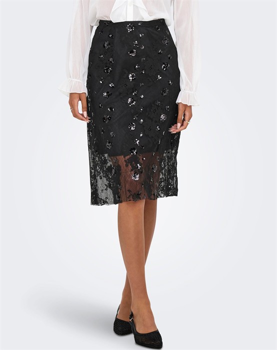 ONLSinna Lace Nederdel - Black